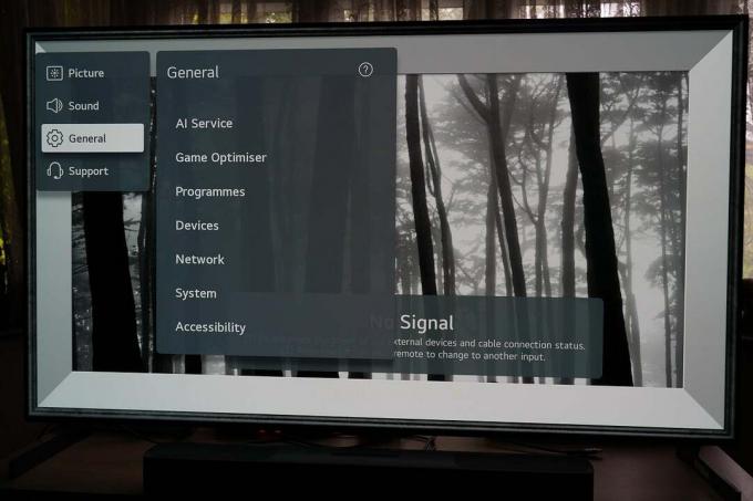LG G1 OLED nieuwe menu-interface