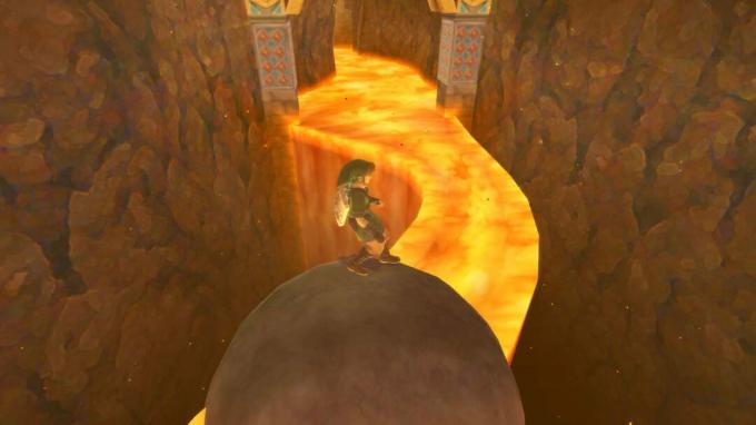 The Legend of Zelda: Skyward Sword HD di gunung berapi 