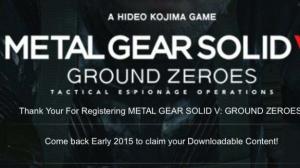 Metal Gear Solid 5: The Phantom Pain fecha de lanzamiento prevista para principios de 2015