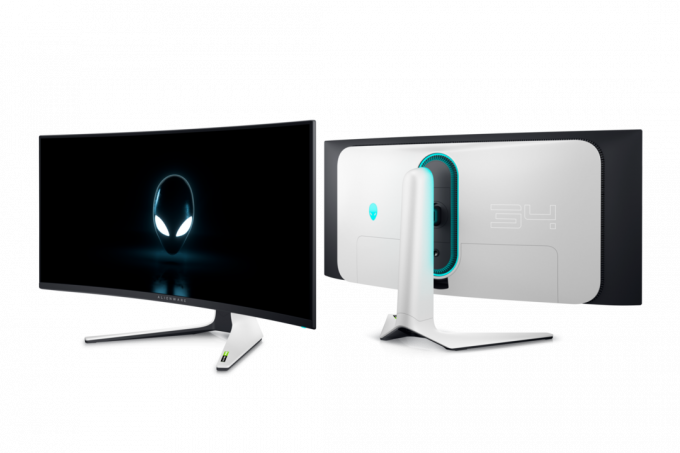 Alienware 34 lenktas QD-OLED monitorius