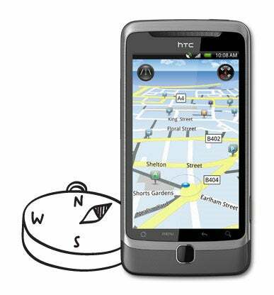 GPS של HTC Desire Z