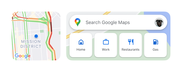 Pripomočki za Google Zemljevide