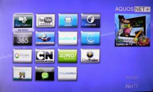 Sharp AQUOS Net smart TV platforma Recenze
