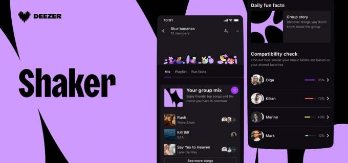 Mit dem Shaker von Deezer können Sie Musik über Streaming-Dienste hinweg teilen