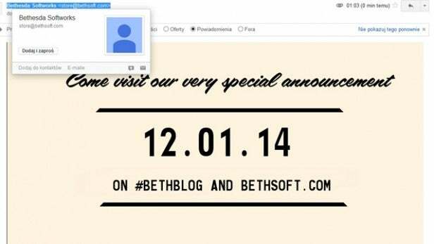 Bethesda покана за събитие от 12 януари