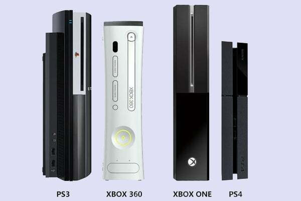 Сравнение на размера на PS4 и Xbox One