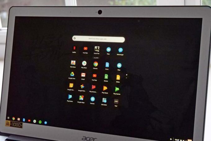 Įkelta „Acer Chromebook 15“ (CB515-1HT) su „Chrome“ OS paleidimo priemone