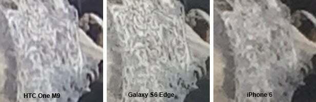 Samsung Galaxy S6 Edge ingrandito nel ritaglio